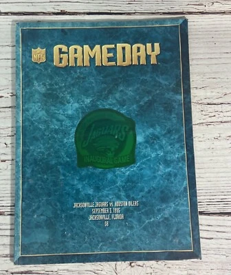 1995 Jacksonville Jaguars Vs Houston Oilers Inaugural Season NFL Debut Program - Image 1 of 4