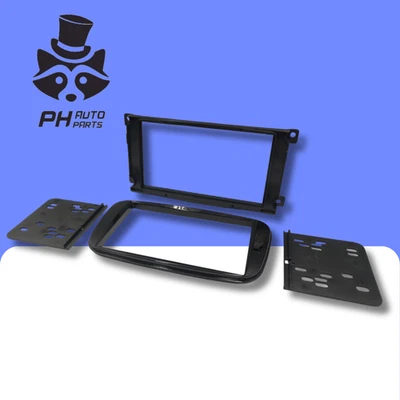 Ford Focus 08-11 Mondeo 07-14 radio Fascia Panel Double DIN Radio GLOSS BLACK - Image 1 of 4