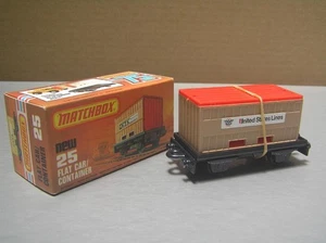 Matchbox Superfast MB25 Flat Car Container 'United States Lines' MIB Superb - Picture 1 of 11