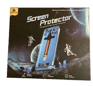 Magic John 2 Pack Tempered Glass 6.7” Screen Protectors For iPhone 15 Plus New! - Picture 1 of 2