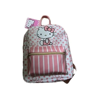 Мини-рюкзак Sanrio Hello Kitty 10 дюймов искусственная кожа белый и розовый - Изображение 1 из 2