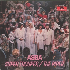 Abba Super Trouper / the Piper 7" vinyl Germany Polydor 1980 7". name sticker on - Picture 1 of 2