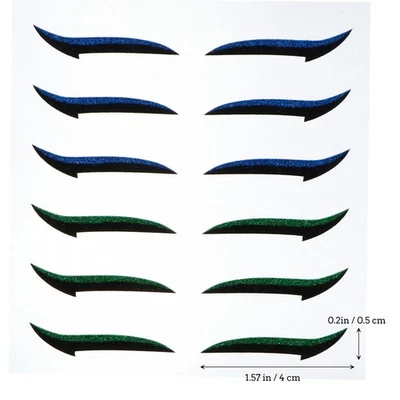 36 Pairs Plastic Double Eyelid Stickers Glitter Eyeliner Strips for Makeup - Image 1 of 4