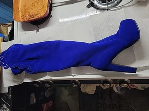 Chinese Laundry  Over the Knee  Suede Boots in Blue/Grey size 8 ,27 In. - Picture 1 of 16