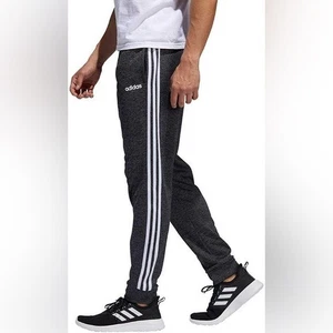Adidas Men’s 3S Climawarm Sweat Pants Hoggers Black White Gray Men’s Size Medium - Bild 1 von 6