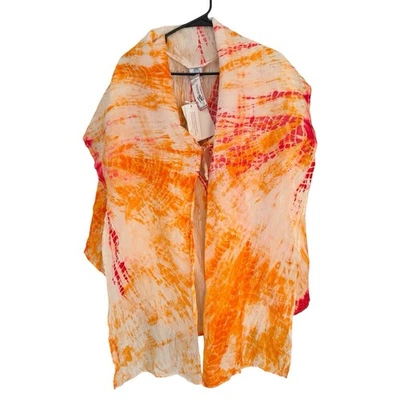Vestido Anna Kosturova Annako Faja de Seda Brillante Tie Dye Convertible Mediano/Grande Nuevo con Etiquetas Foto 1 de 4