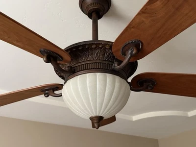 Three (3) Minka Aire 52” VOLTERRA BRONZE LED Ceiling Fans with Wall Controls - Image 1 of 4
