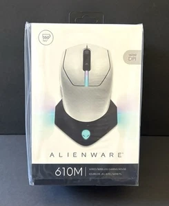 Ratón para juegos Alienware AW610m modo dual con cable/inalámbrico 16000 DPI luz lunar NUEVO - Imagen 1 de 8