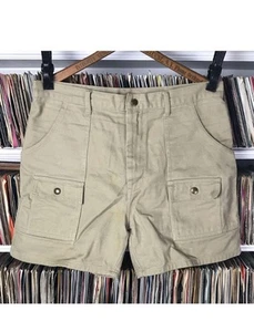 Vintage Sears The Men’s Store Khaki Safari Cargo Shorts 1980’s Magnum PI Style - Picture 1 of 7