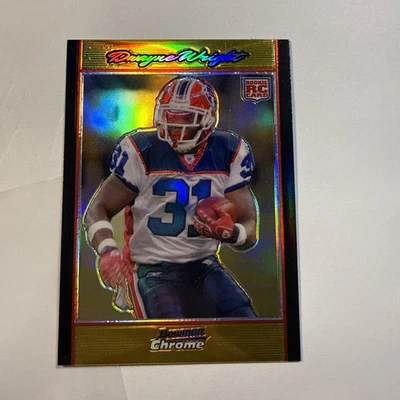 2007 Bowman Chrome Dwayne Wright #/50 Gold Refractor #bc99 Rookie RC Bills - Image 1 of 2