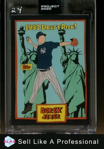 DEREK JETER TOPPS 308 PROJECT 2020 1992 DRAFT PICK! MLB NEW YORK YANKEES ENGLISH - Bild 1 von 2