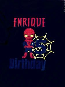 Spiderman Enrique 5th Birthday Marvel XL T-Shirt - Picture 1 of 8