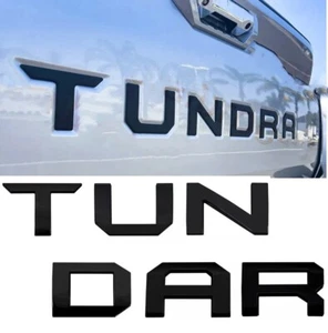 NEW Matte Black Rear Emblem Decal for 2022 2023 2024 25 TUNDRA Tailgate Letters - Picture 1 of 5