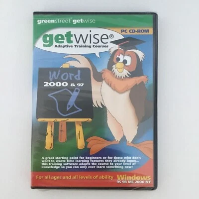 Getwise Adaptive Training Courses for Word 2000 & 97 (PC CDRom) Factory Sealed - Image 1 of 2