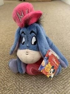Disney Store Eeyore Love Letter Musical Plush Mail Postman Beanie Singing Toy - Picture 1 of 6