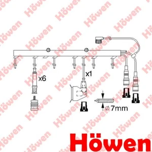 Fits BMW 3 Series 1987-1993 2.0 2.5 2.7 + Other Models Ignition Leads Howen - Picture 1 of 12