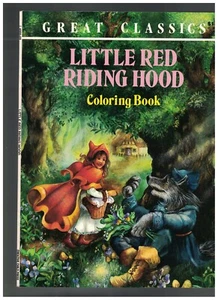 Little Red Riding Hood Great Classics Coloring Book Playmore 1993 - Picture 1 of 1