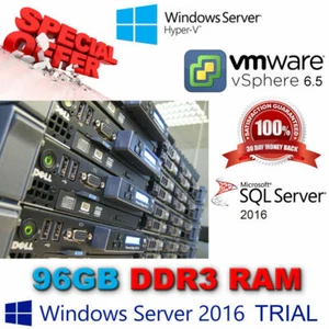 Dell PowerEdge R610 2x 6-Core XEON L5640 2.26Ghz 96GB DDR3 4x 600GB SAS H700 512 - Picture 1 of 5