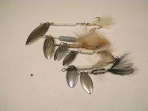 6 Assorted Chrome spinner spinnerbait crankbait lure - Picture 1 of 2