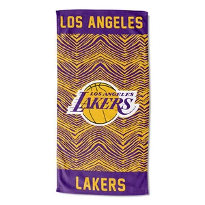 Northwest NBA Los Angeles Lakers State Line Beach Towel, 30x60 - Picture 1 of 2
