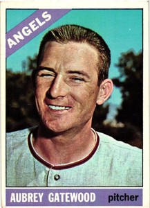 AUBREY GATEWOOD 1966 Topps #42  FREE SHIPPING B15R2S23P3