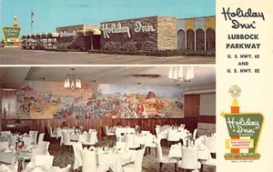 Postal TX: Holiday Inn, Lubbock, Texas, doble vista publicada 1973 - Imagen 1 de 2