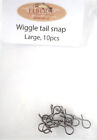 Snap Größe LARGE 10 Stück Wiggle Tail Montage Snap
