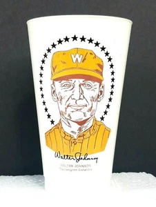 7-Eleven  Slurpee Cup Hall of Fame Walter Johnson  1970's Washington Senators - Picture 1 of 6