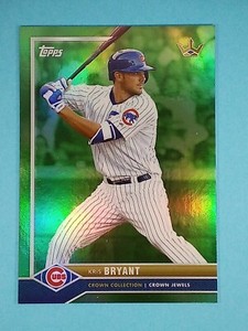 2022 Topps X Bobby Witt Jr Crown Collection GREEN FOILBOARD Kris Bryant #9 49/75