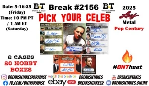 MYSTERY PEARL REDEMPTIONS (ALL) 2025 Leaf Pop Century 2 CASE 20 BOX Break #2156 - Picture 1 of 1