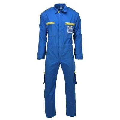 Original German Military Bundeswehr coverall Oko-tex acid-resistant blue surplus - Image 1 of 4
