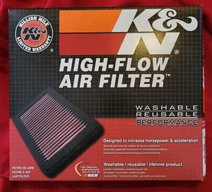 K&N 33-2233 Jeep Cherokee, Commander Liberty Lifetime Air Filter See List New! - Foto 1 di 4