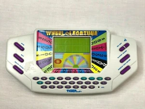 Wheel Of Fortune Eletronic Game Handheld Vintage 1995 Tiger 1 Cartridge White - Picture 1 of 10