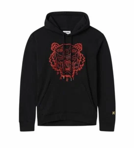 Kenzo Limited Edition Tiger Logo Embroidered Chinese New Year Black Hoodie - Picture 1 of 2