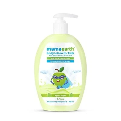 Mamaearth Agent Crema Loción Corporal Manzana para Niños con Leche de Manzana y Avena 400 ml Foto 1 de 4