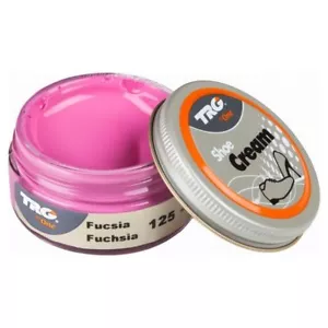 TRG Shoe Cream Fuchsia 50ml Jar For Smooth Leather Shoes Boots Handbag Polish - Picture 1 of 3