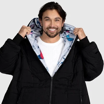 Oodie Outdoor Zip-Through Jacket Unisex Oversized S-L, Use As Dryrobe, Swimming - Image 1 of 4