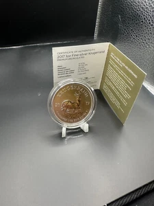 1 oz Silber Krügerrand 2017 Südafrika - 50 Jahre Jubiläumsausgabe + Zertifikat - Bild 1 von 2