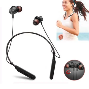 Zestaw słuchawkowy Bluetooth Bezprzewodowy opaska na szyję Sport Słuchawki głośnomówiące Słuchawki douszne z mikrofonem - Zdjęcie 1 z 10