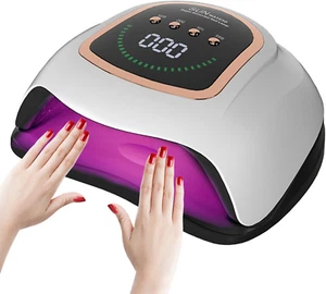 Lampada Unghie LED Uv,Lampada per Unghie Con 4 Impostazioni Timer,Asciugatrice p - Foto 1 di 12