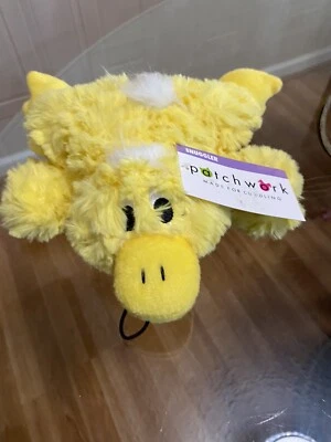 Peluche premium Patchwork Pet - amarillo holandés 14” - juguete chirriante para perro Foto 1 de 4