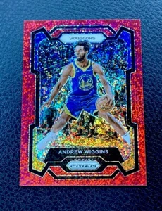 2023-24 PANINI PRIZM ANDREW WIGGINS #83 RED SPARKLE SP WARRIORS - Imagen 1 de 2
