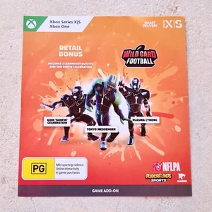 WILD CARD FOOTBALL (PAL) GAME ADD-ON CODE (DLC) XBOX ONE SERIES X | S BRAND NEW - Picture 1 of 1
