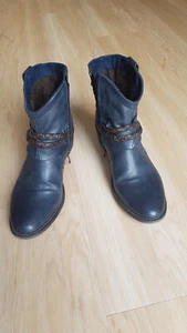 Marco Tozzi Stiefelette Damen Ankle Boots Booties Gr. EU 39 Marineblau - Bild 1 von 6