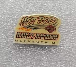 Harley Davidson Metal Pin "Hot Rod" Muskegon MI 2006  - Picture 1 of 2