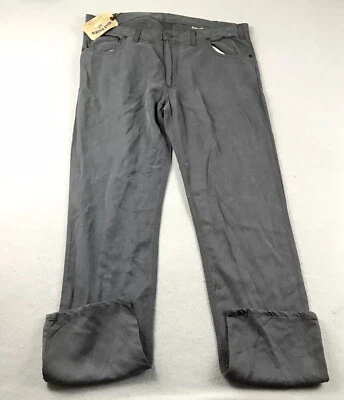 Bills Khakis Jeans Mens 40X35 Regular Gray Denim 5 Pockets Straight Leg NWT - Image 1 of 4