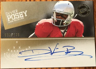2012 Press Pass Autographs Gold DeVier Posey PPS-DP Ohio State #’d 009/199 - Image 1 of 3