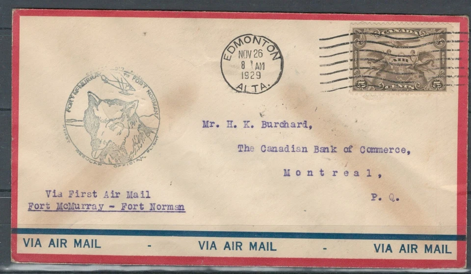 CANADA BRITISH COMMONWEALTH 1ST FLIGHT AIR MAIL COVER TO MONTREAL LOT (BCL 80) - Image 1 of 1