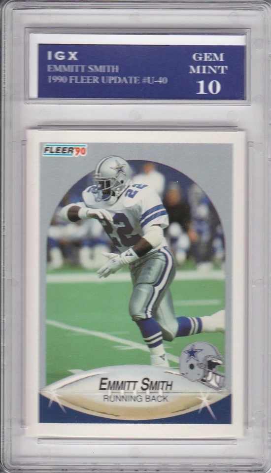 EMMITT SMITH ROOKIE CARD 1990 Fleer Update DALLAS COWBOYS GEM MINT 10 $$ RC! - Image 1 of 1