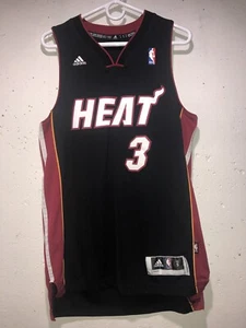 Dwyane Wade #3 MIAMI HEAT Black Adidas NBA Basketball Jersey Stitched Men’s S - Picture 1 of 19
